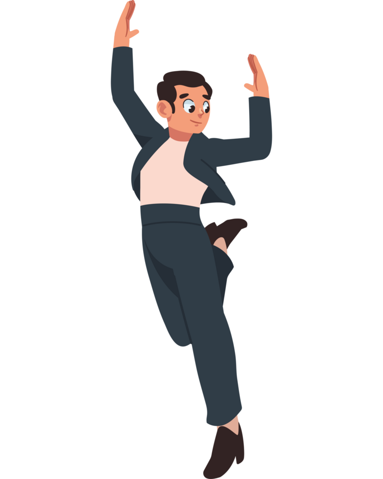 flamenco dancer man in elegant suit isolated png