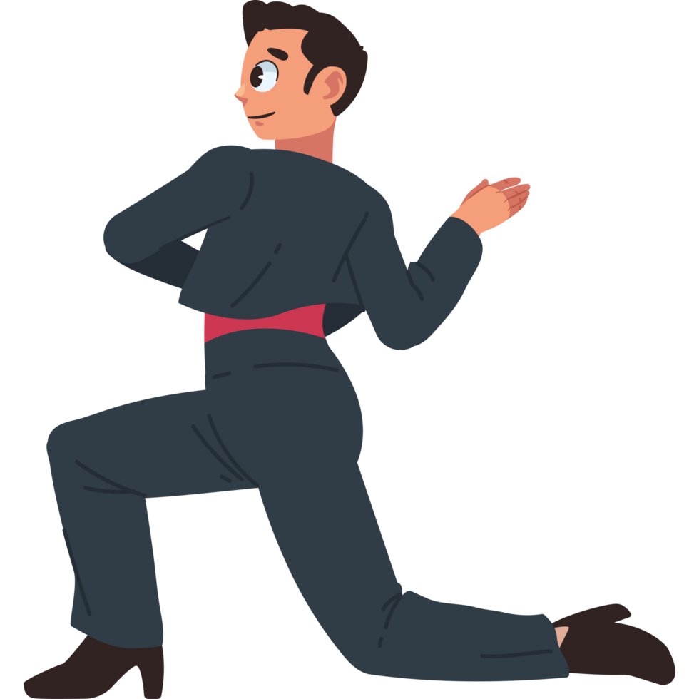 man flamenco dancer character isolated png