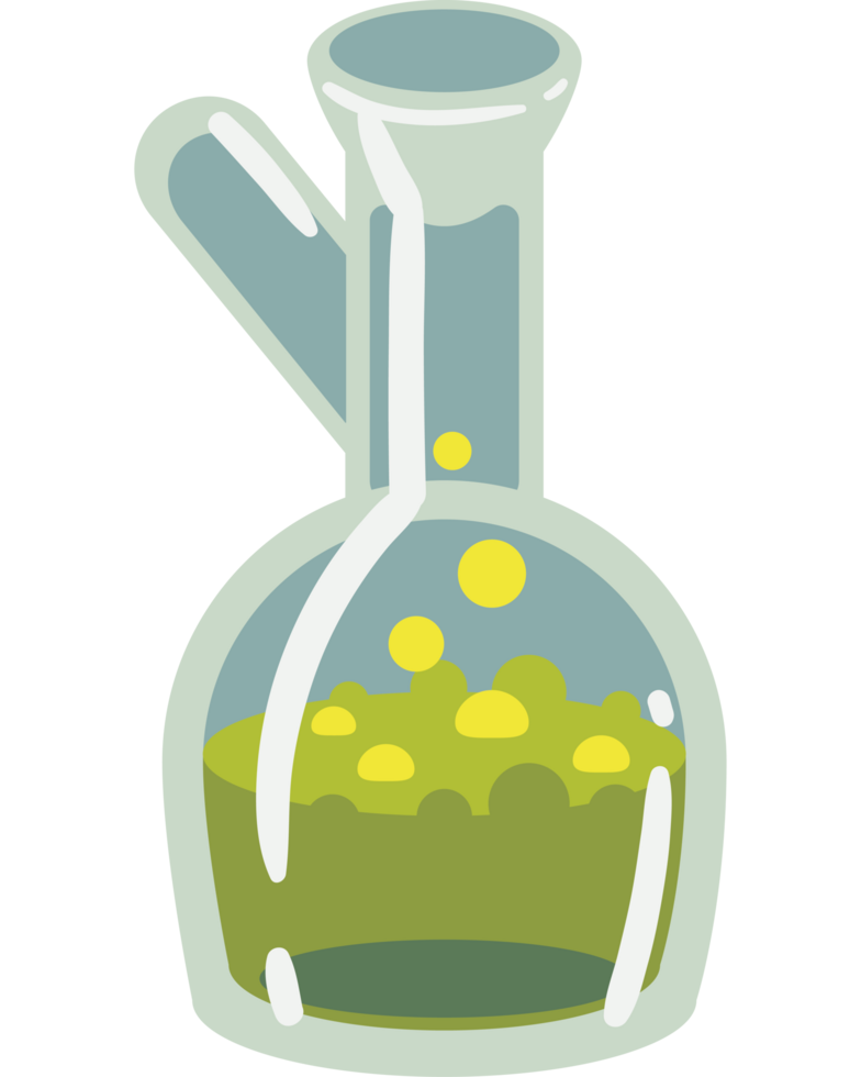 chemical flask laboratory equipment isolated png