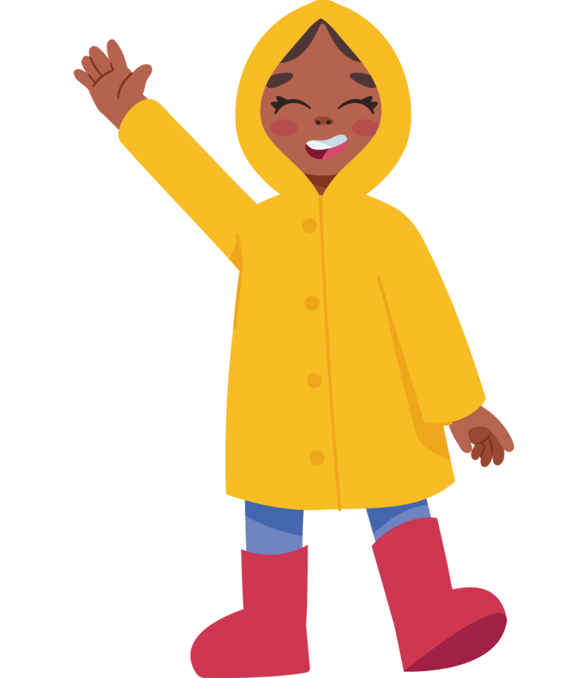 girl wearing autumn clothes isolated png