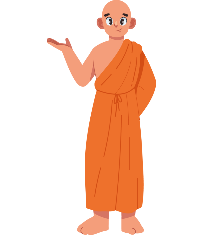 buddhist monk prayer isolated design png