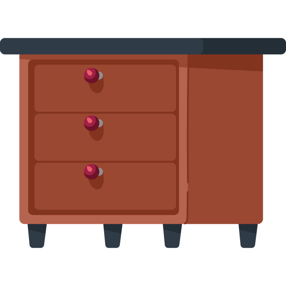 bedside table home item isolated png