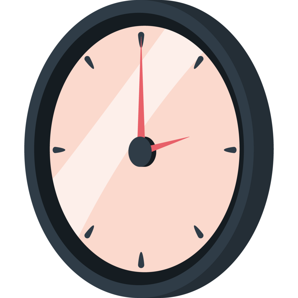wall clock home item isolated png