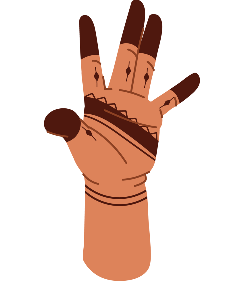 indian henna tattoo art isolated icon png