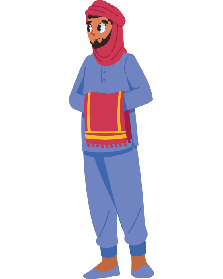 bedouin man character isolated design png