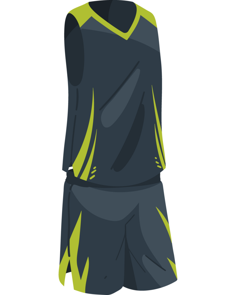 basket sport uniform layout isolated design png