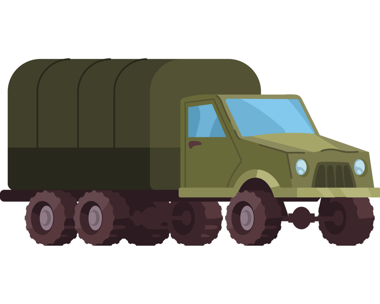 military truck vehicle isolated icon png