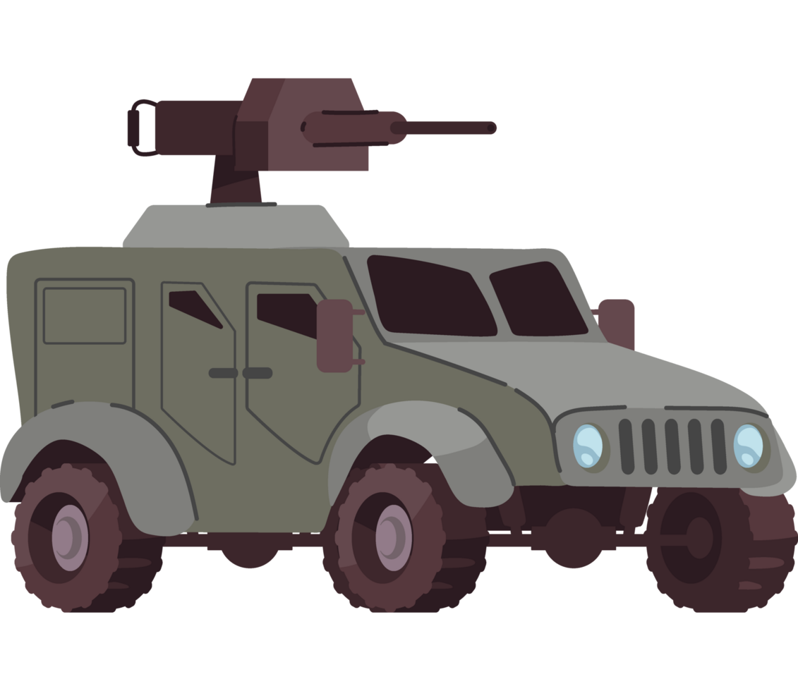 military war vehicle isolated icon png