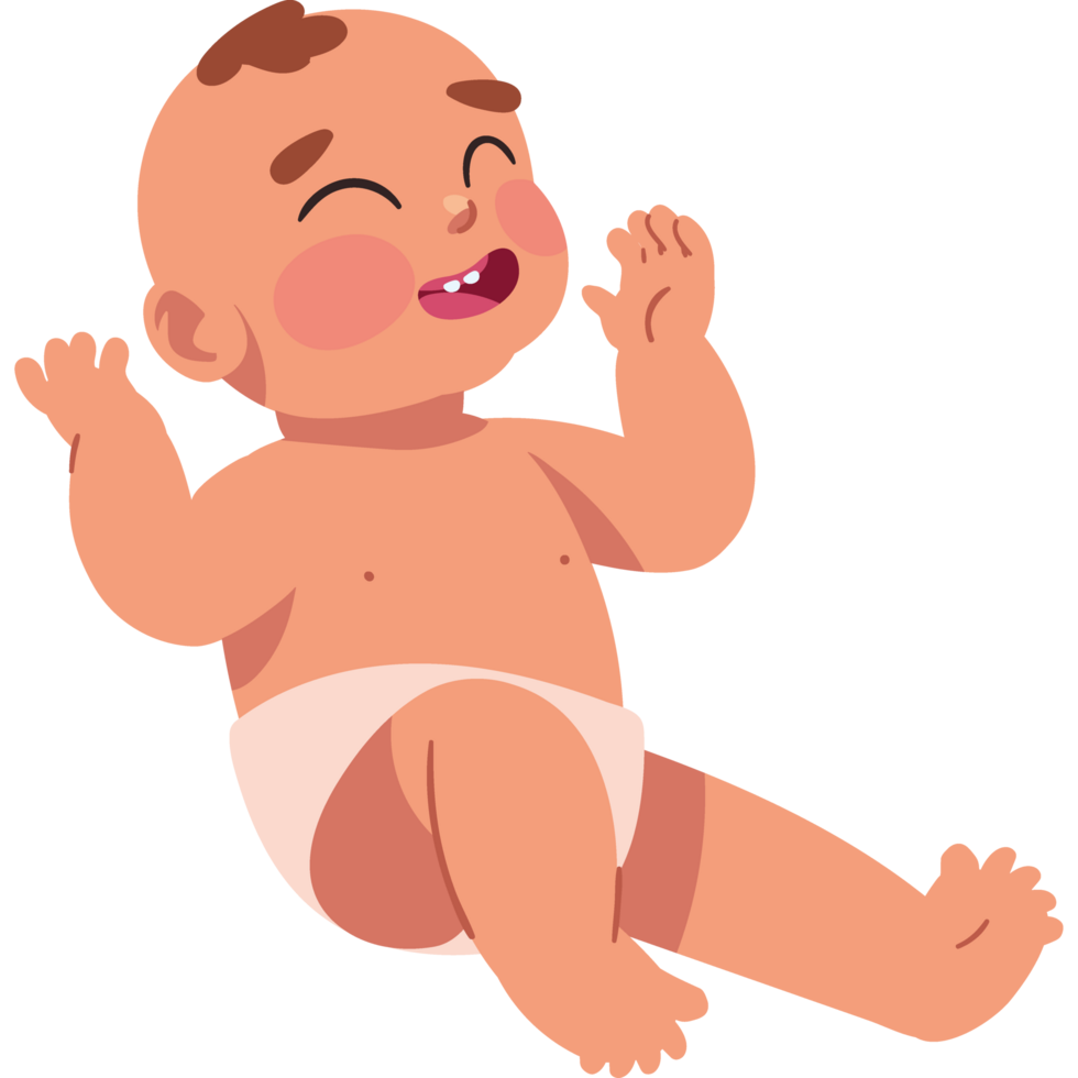 baby cute smiling design isolated png