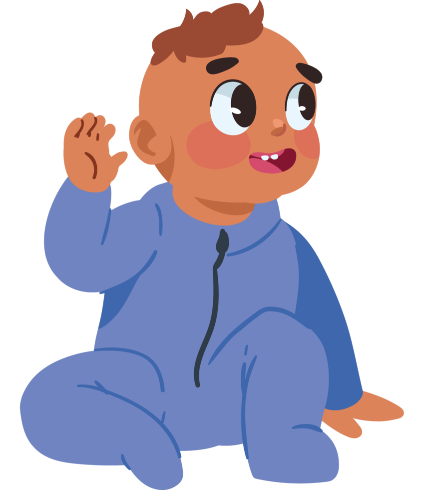 baby boy character isolated design png