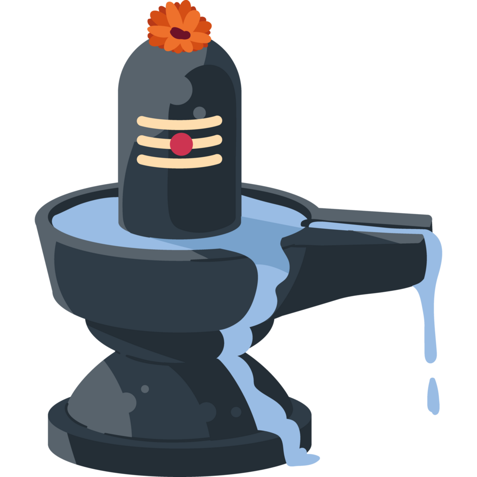 shivaratri lingam flowing isolated png