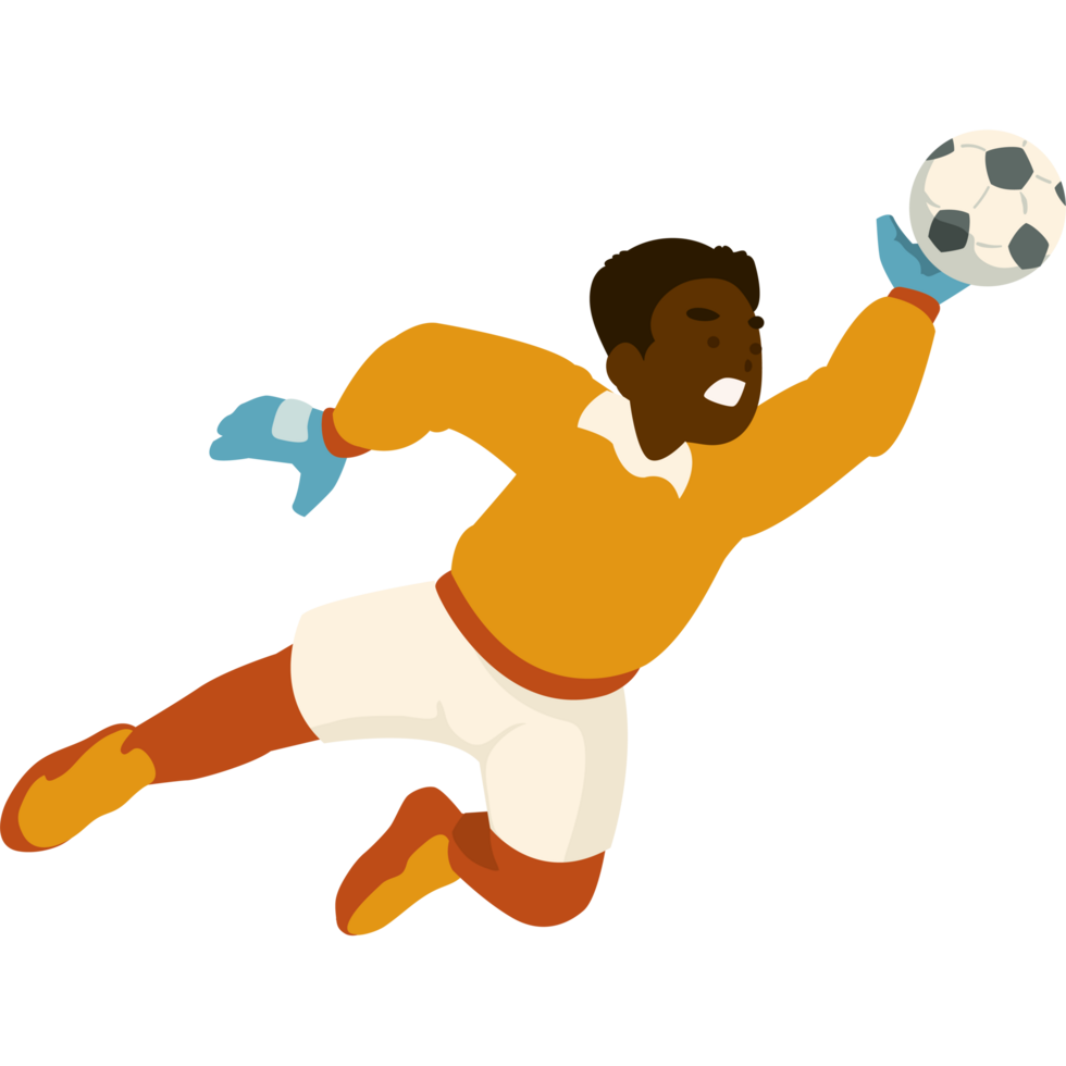 children soccer player in action isolated png