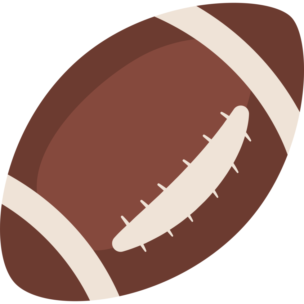 american football ball cartoon isolated png