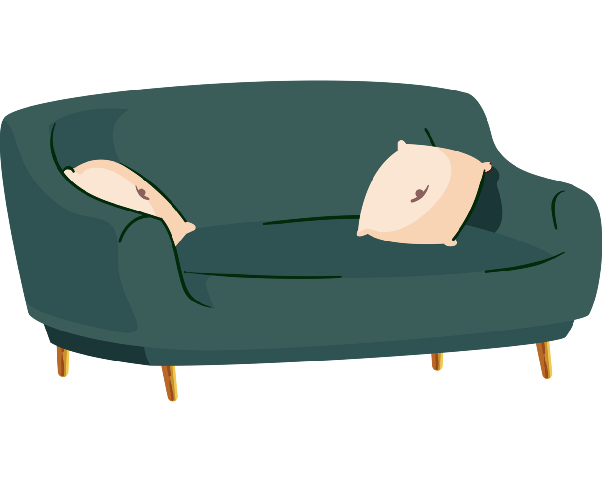 sofa comfort home item isolated png