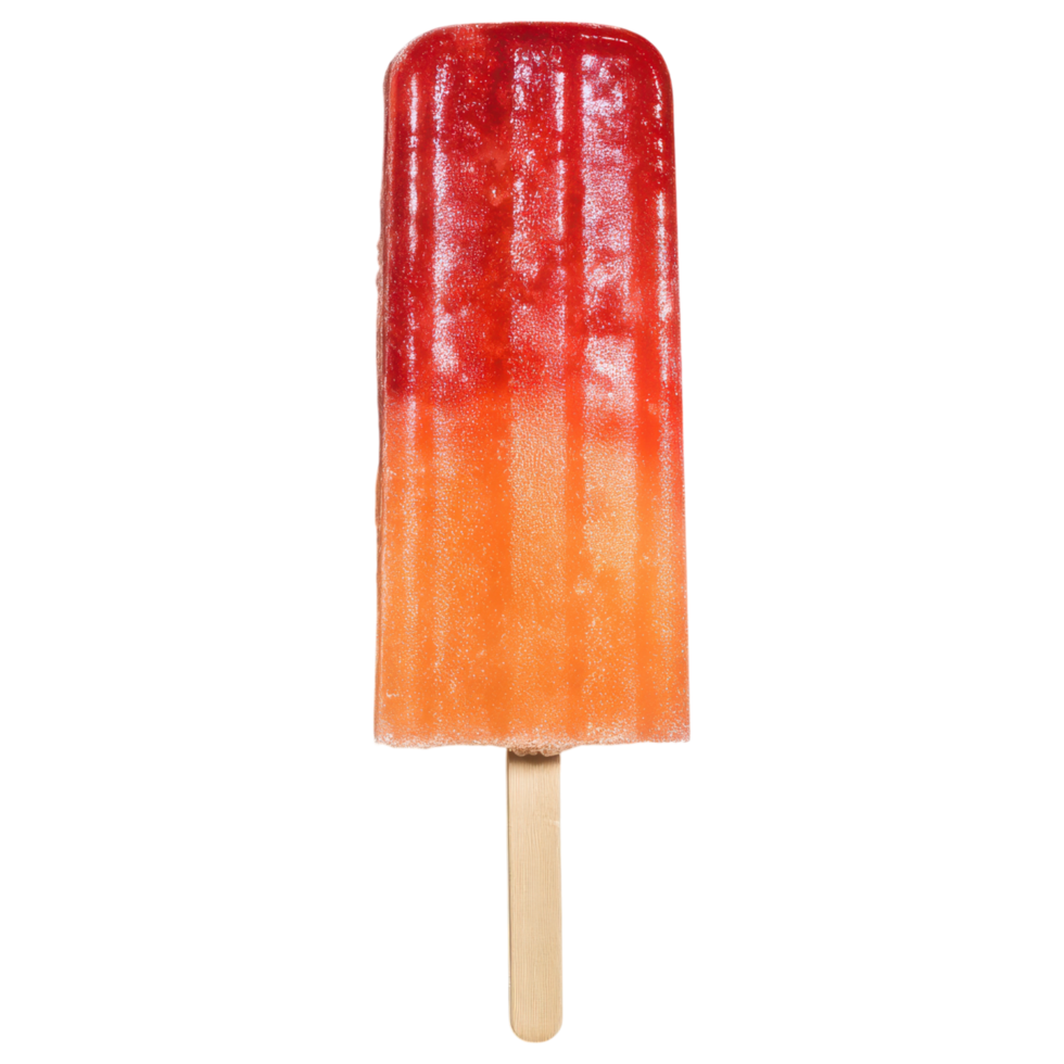 Delicious frozen treat with vibrant colors and texture isolated on transparency background png
