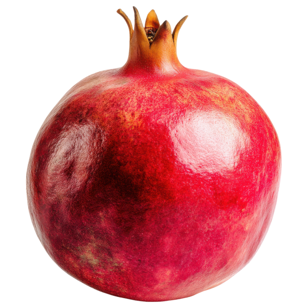 Fresh pomegranate fruit with vibrant red color isolated on transparency background png