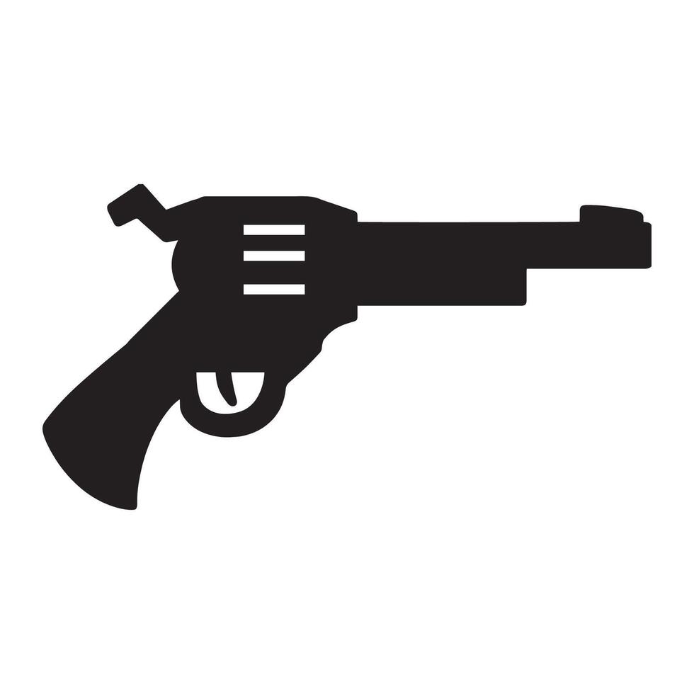 A revolver icon on a white background vector