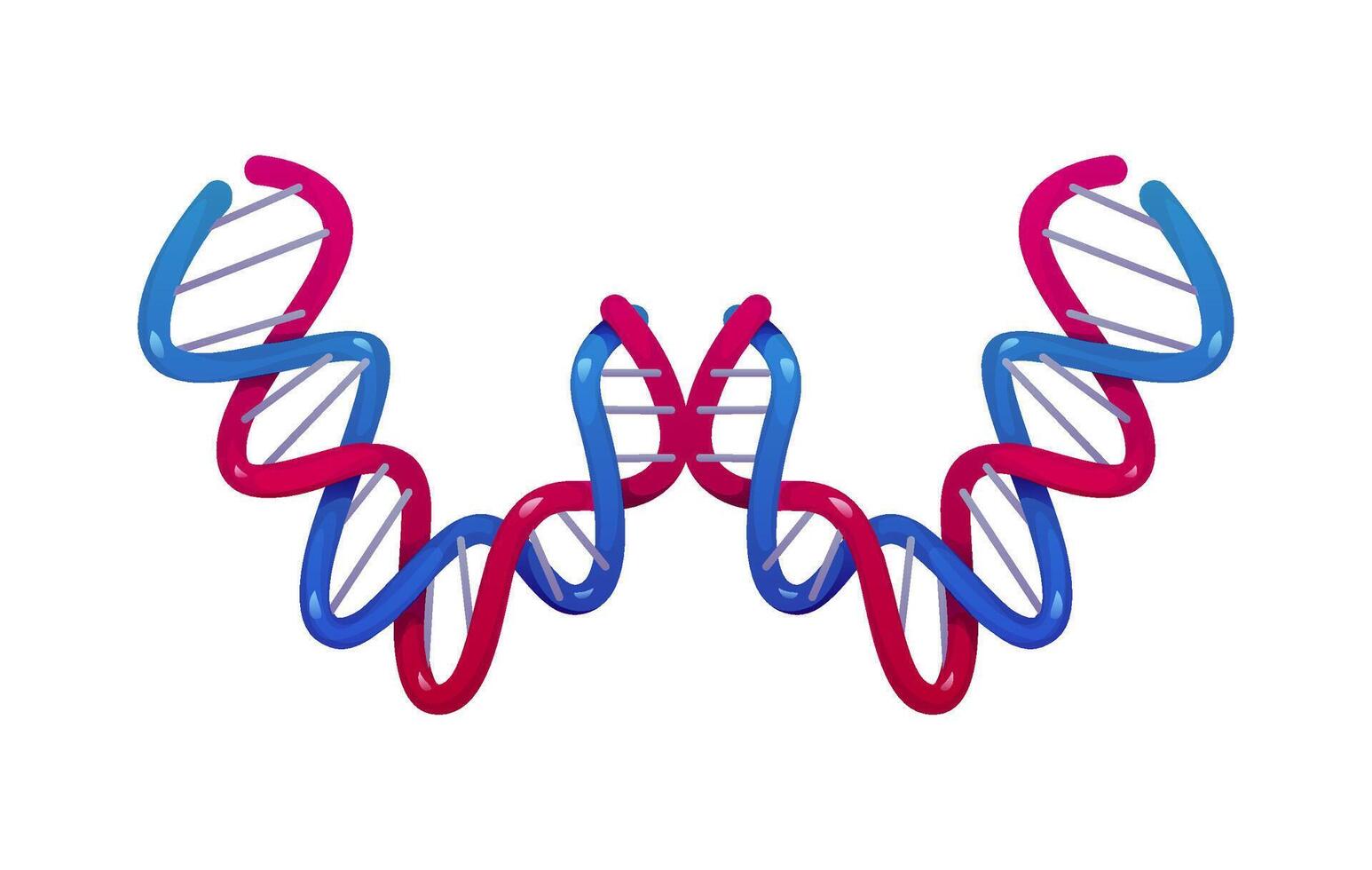 Medicine font type, DNA molecule letter W vector