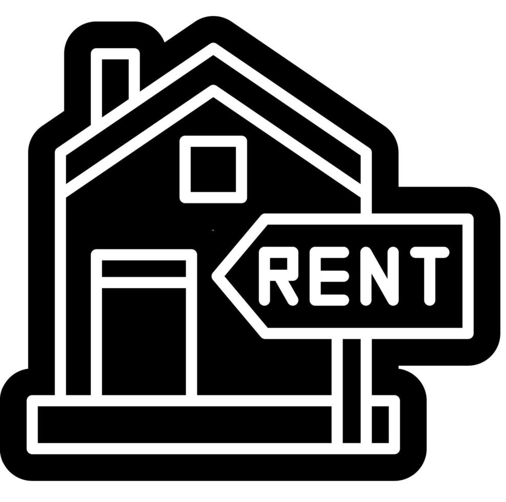 For Rent Notice symbol vector