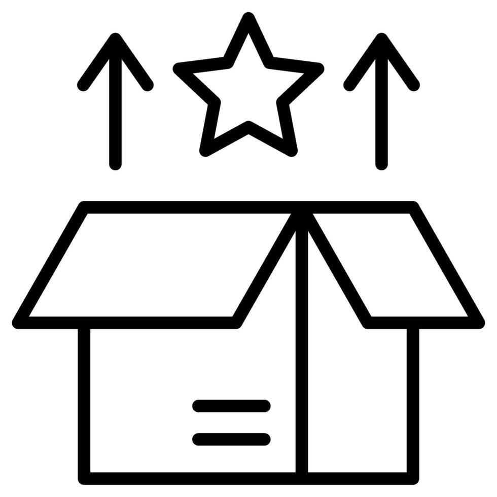 Unpack Package outline style vector