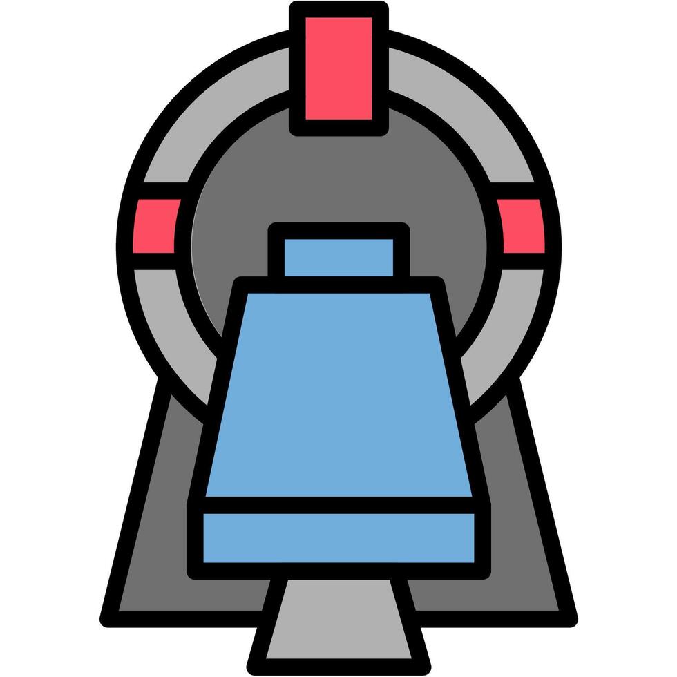 illustration of CT Scan Technology vector