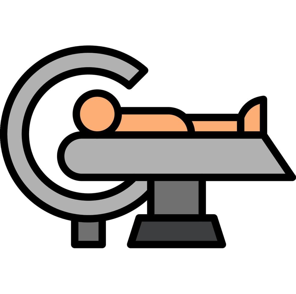 illustration of CT Scan analysis vector