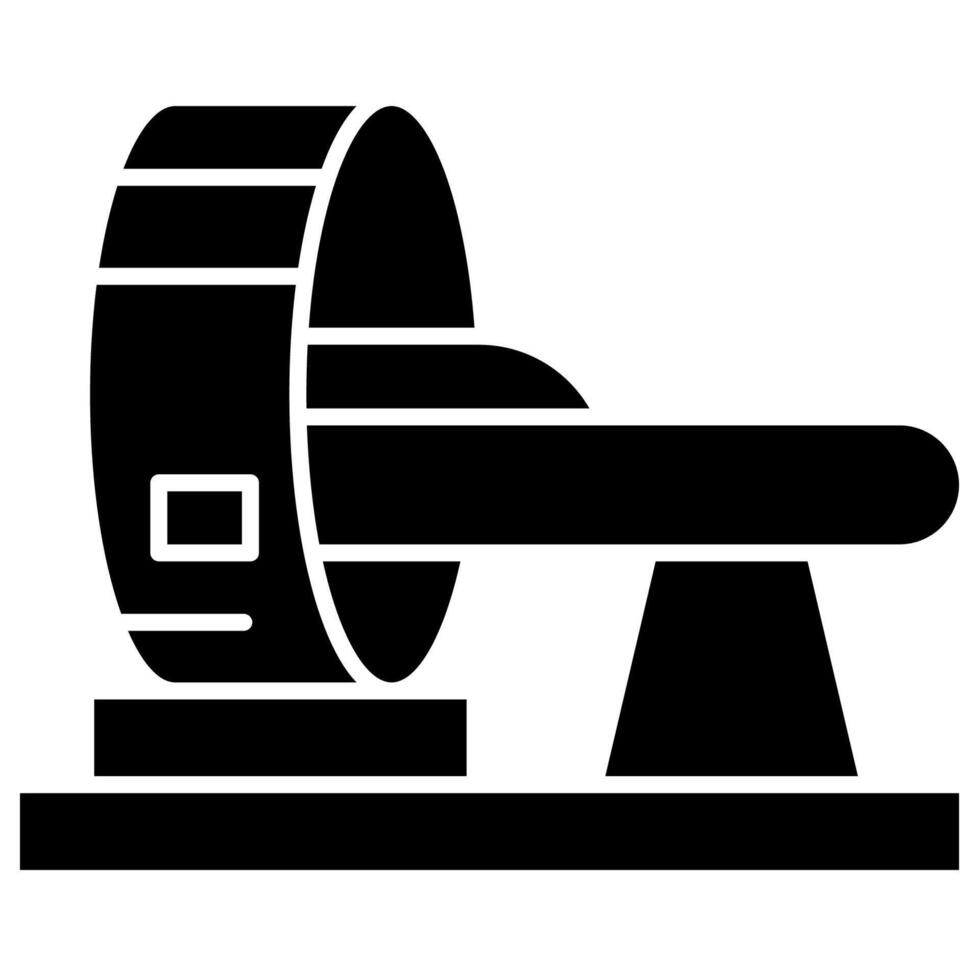 CT Scan facility solid style vector