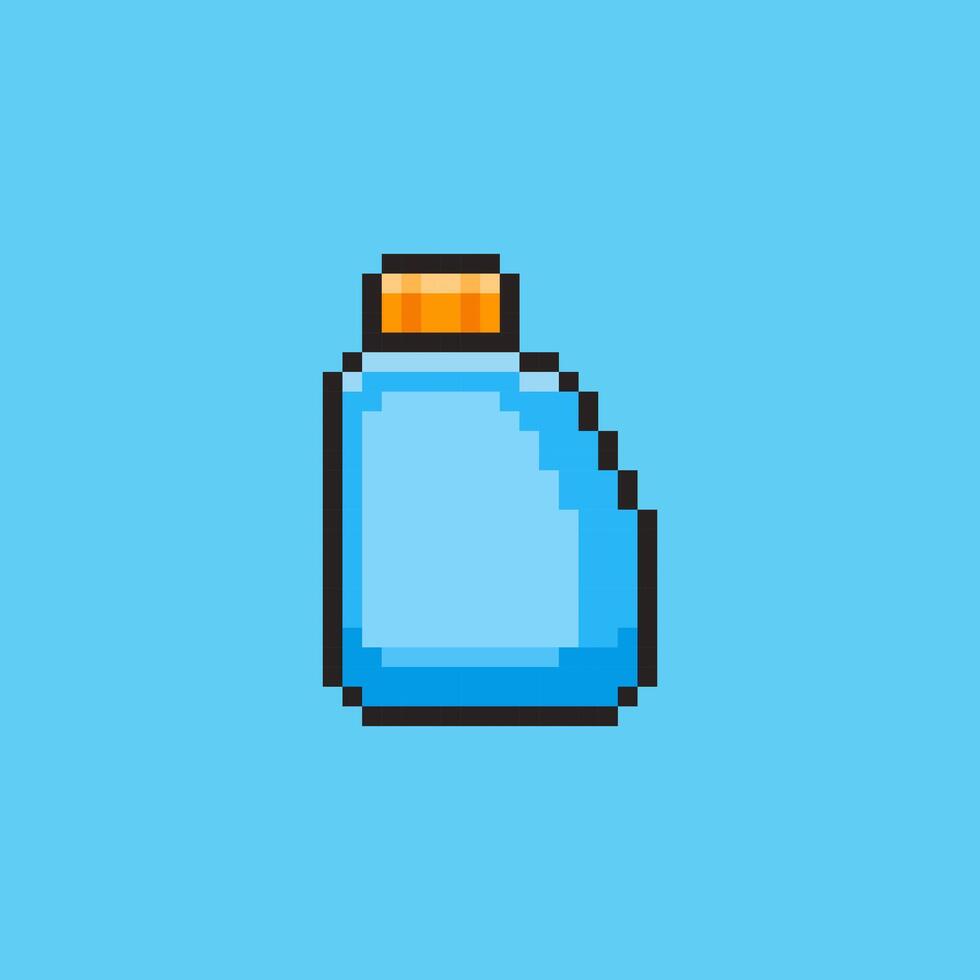 Pixel art Detergent Bottle game asset design vector