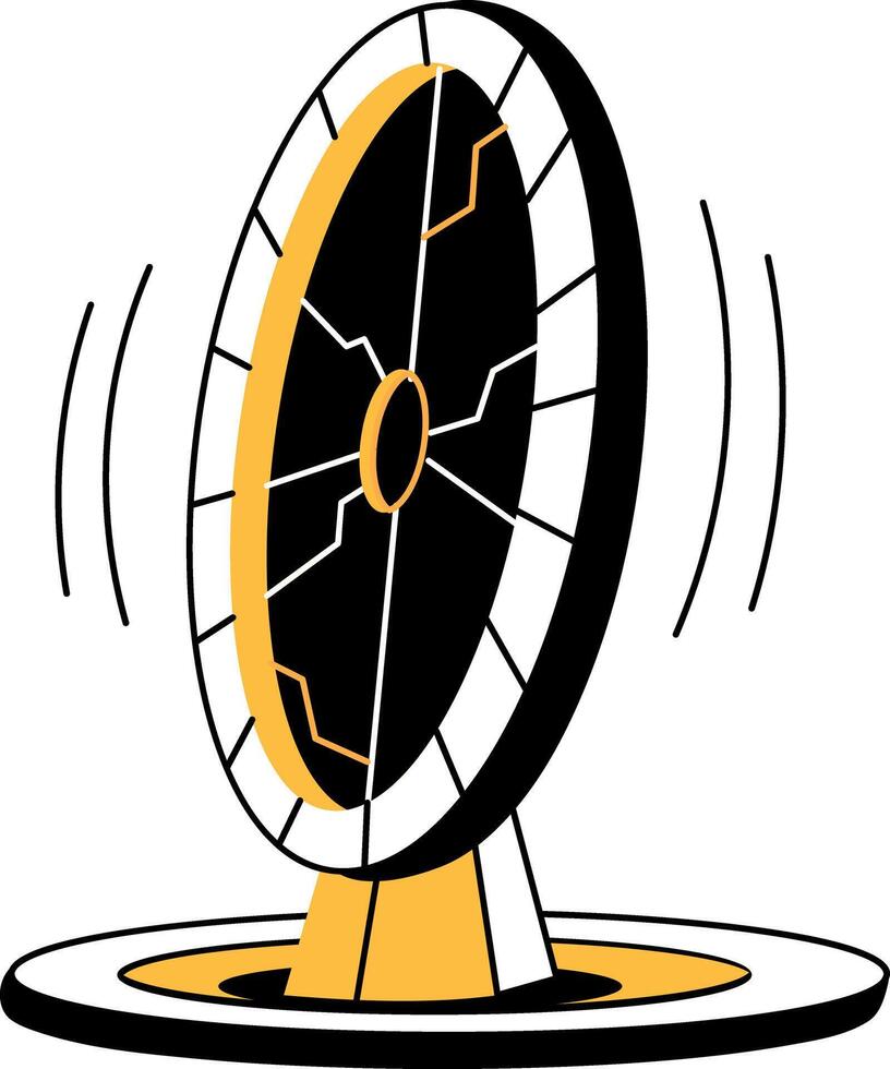 Hand drawn illustration of a dimensional portal vector