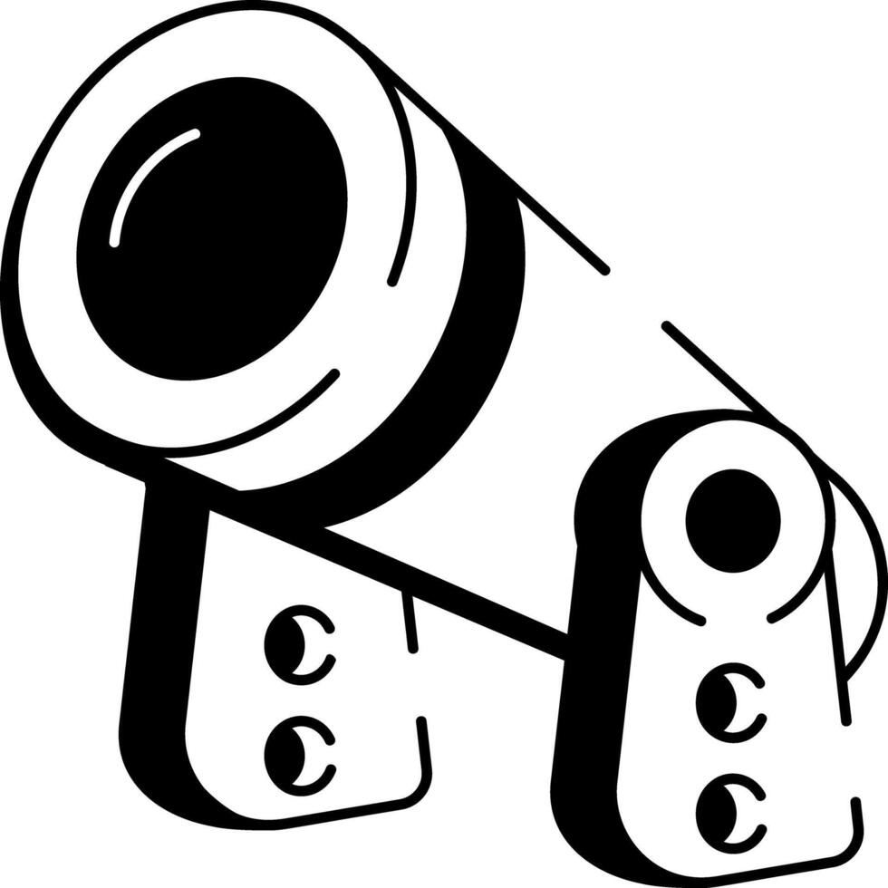 A doodle style icon illustrating a confetti cannon explosion vector