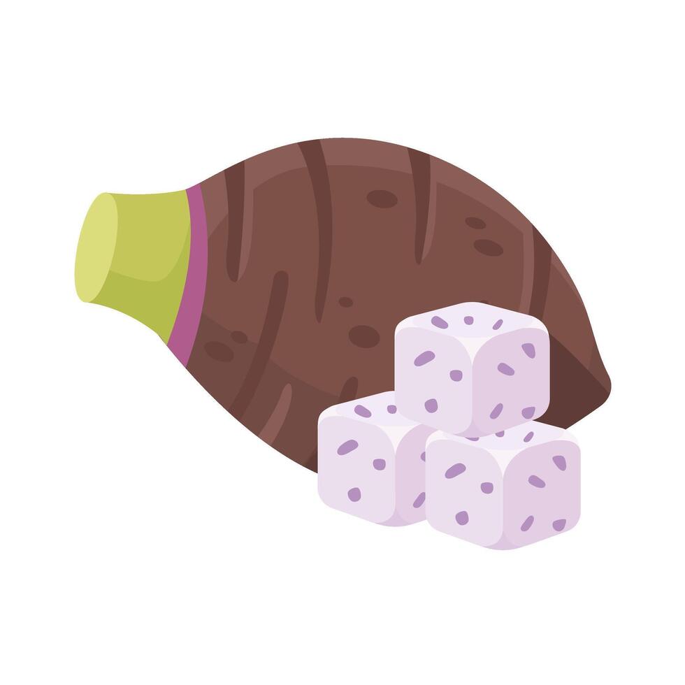 A Taro for making desserts vector