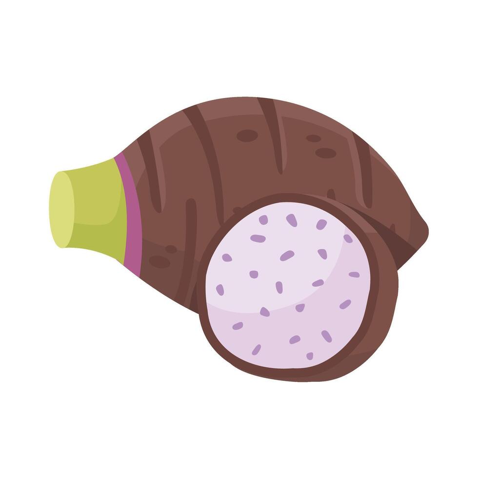 Taro for making desserts and snacks vector