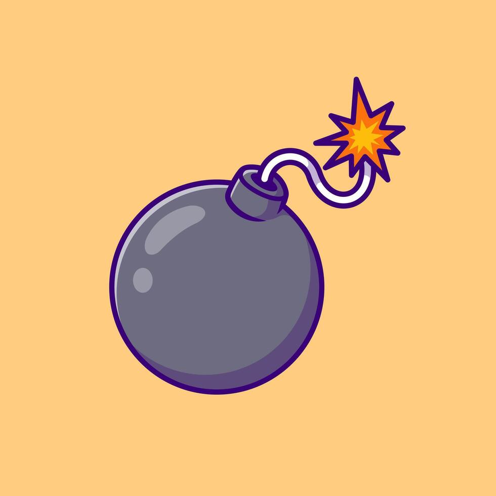 Bomb Floating Cartoon vector