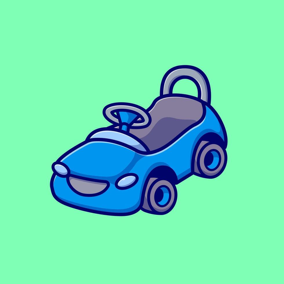 Toy Car Cartoon Illustration vector