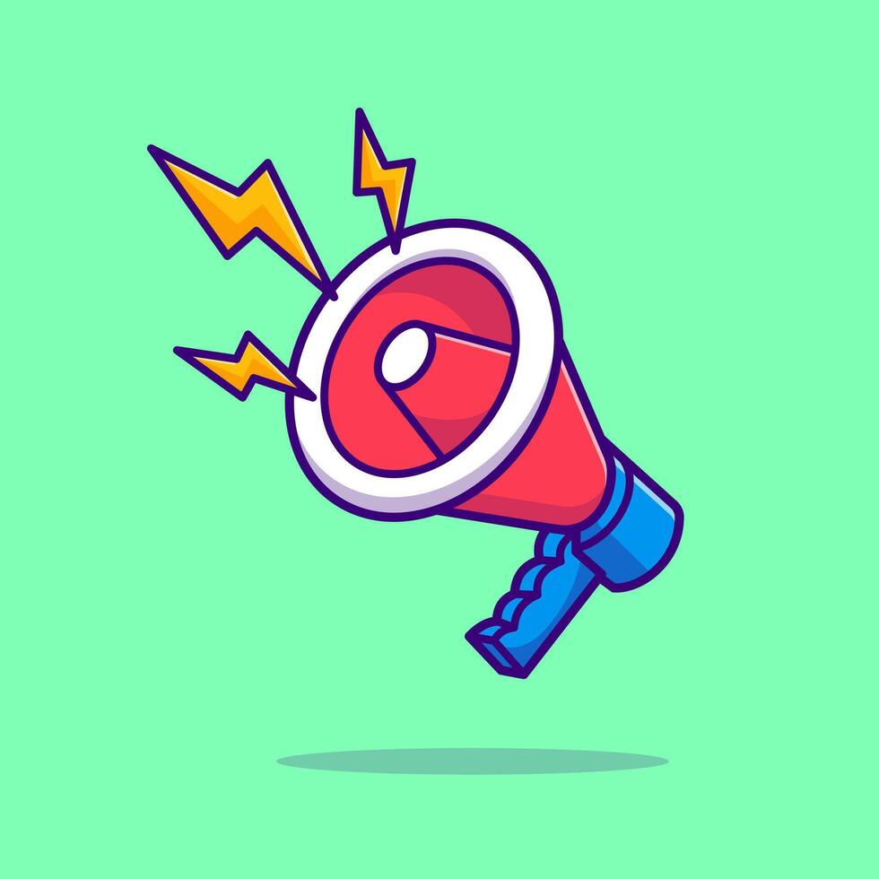 Megaphone Floating Cartoon vector