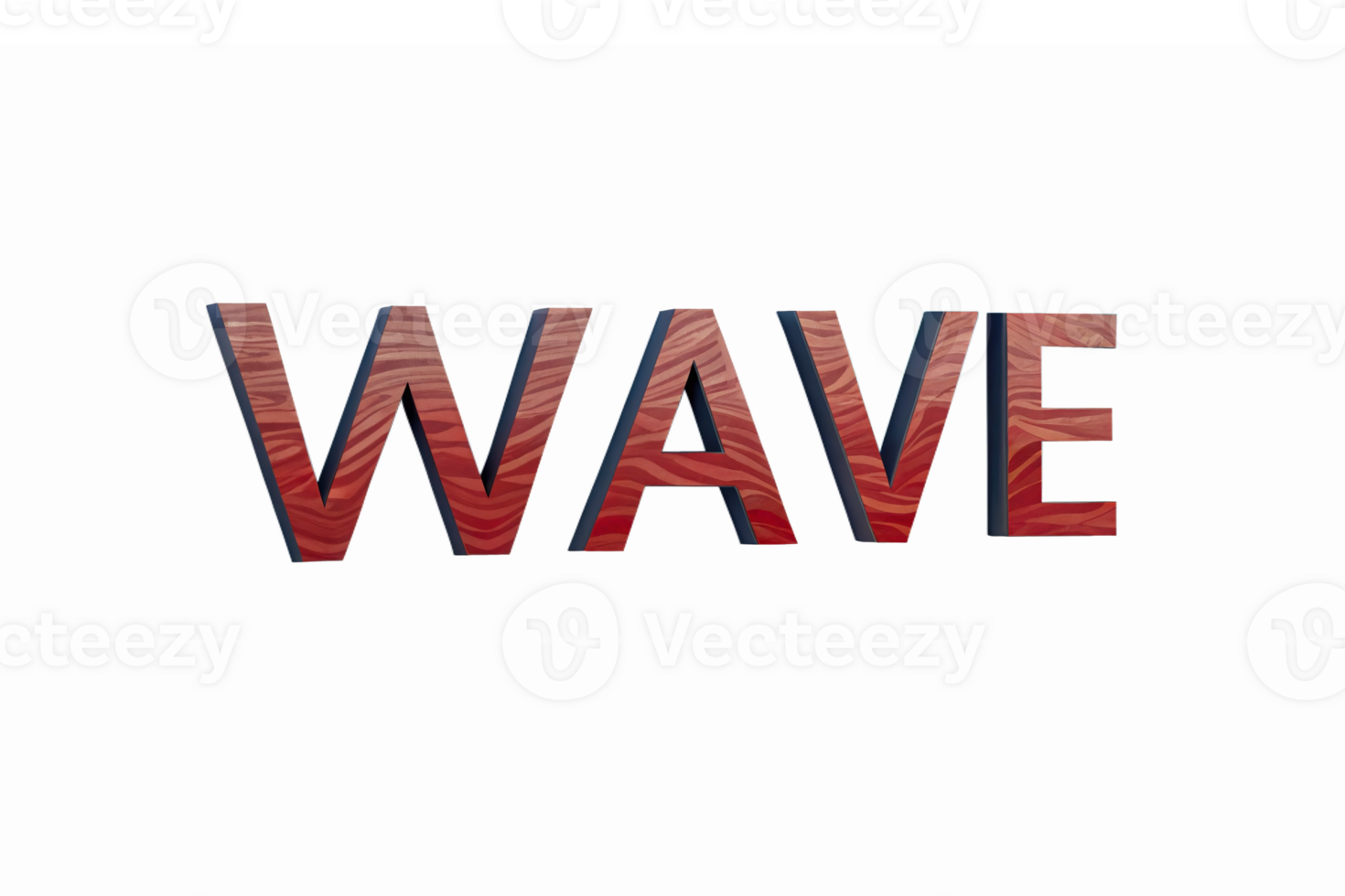 Wave Text Design in Organic Shapes with Rich Color Gradients and Transparent Background png