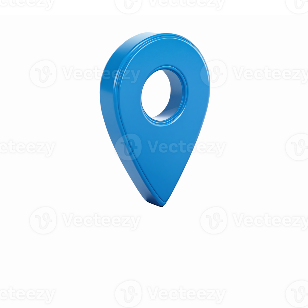 azul localização PIN representando navegação e mapa Serviços com transparente fundo png