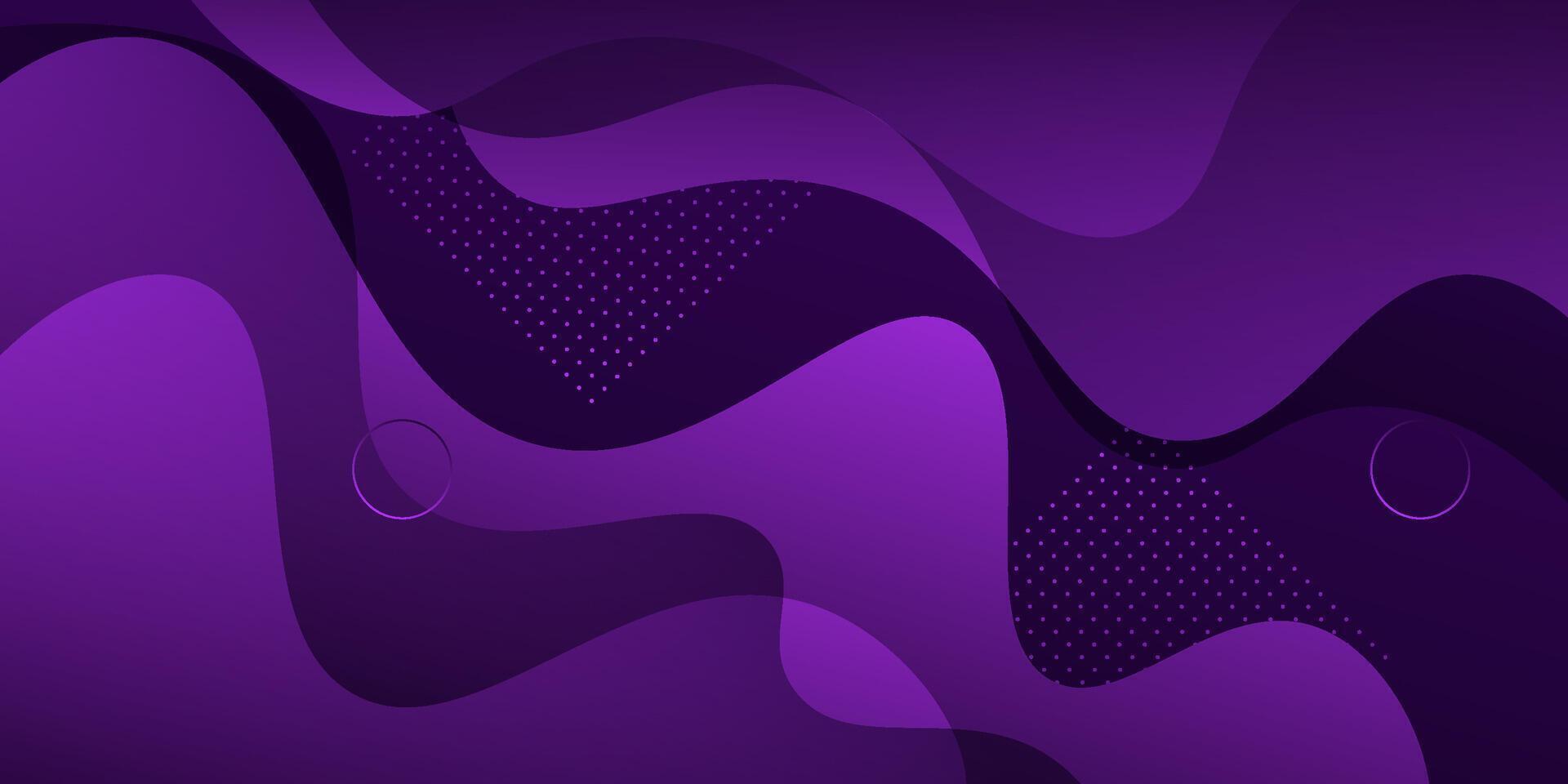 Abstract dark purple 3D wave geometric background. Wave color background with simple pattern design. Fluid shape composition. Eps10 vector