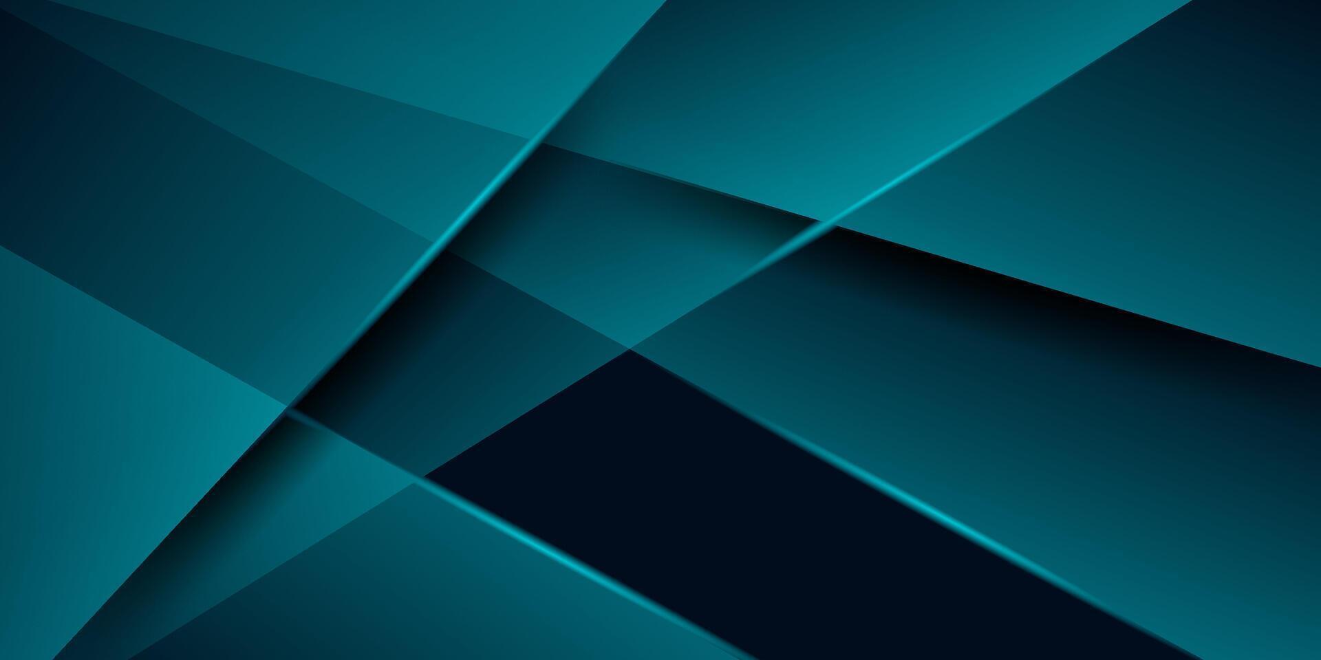 Abstract futuristic 3D background with green color background. Overlapping light and shadow pattern. Eps10 vector