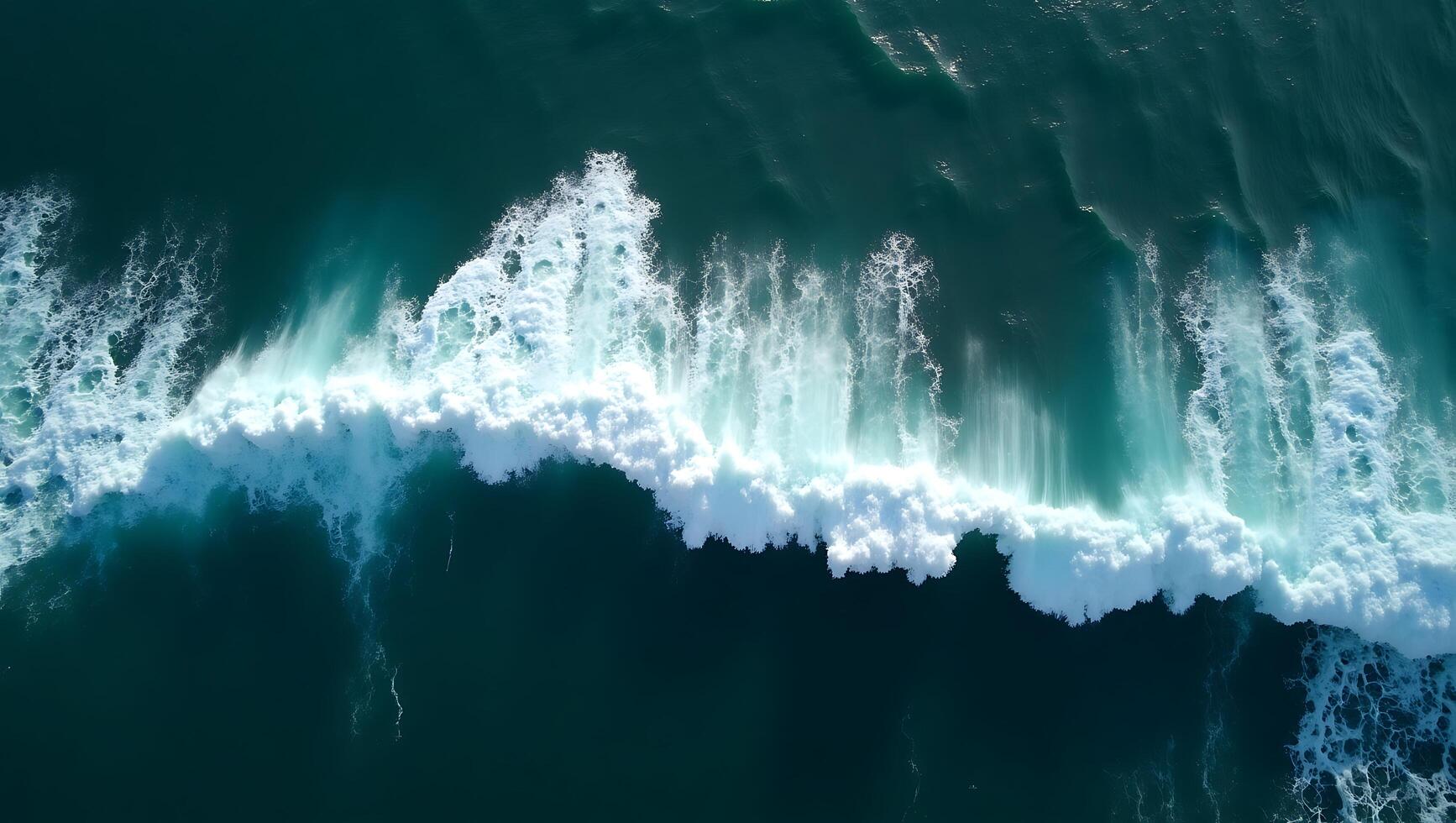 Majestic Ocean Wave Aerial View Stunning White Water Nature photo