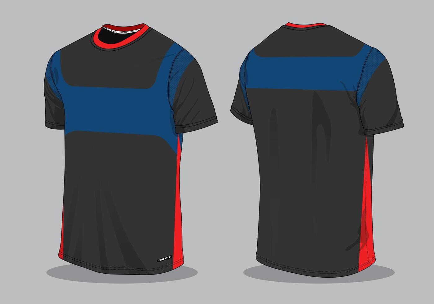 Colorful sportswear template jersey uniform apparel vector