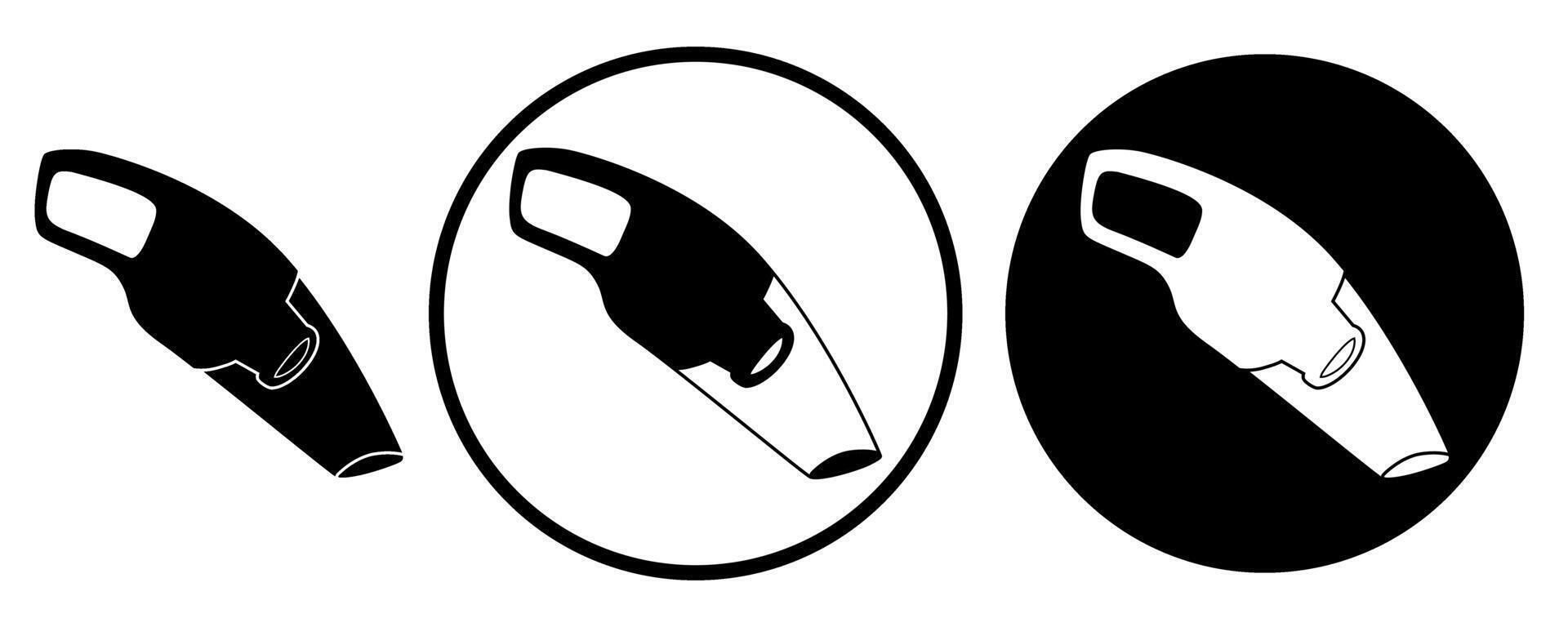 set handheld Electrical vacuum cleaner icon logo illustration vector