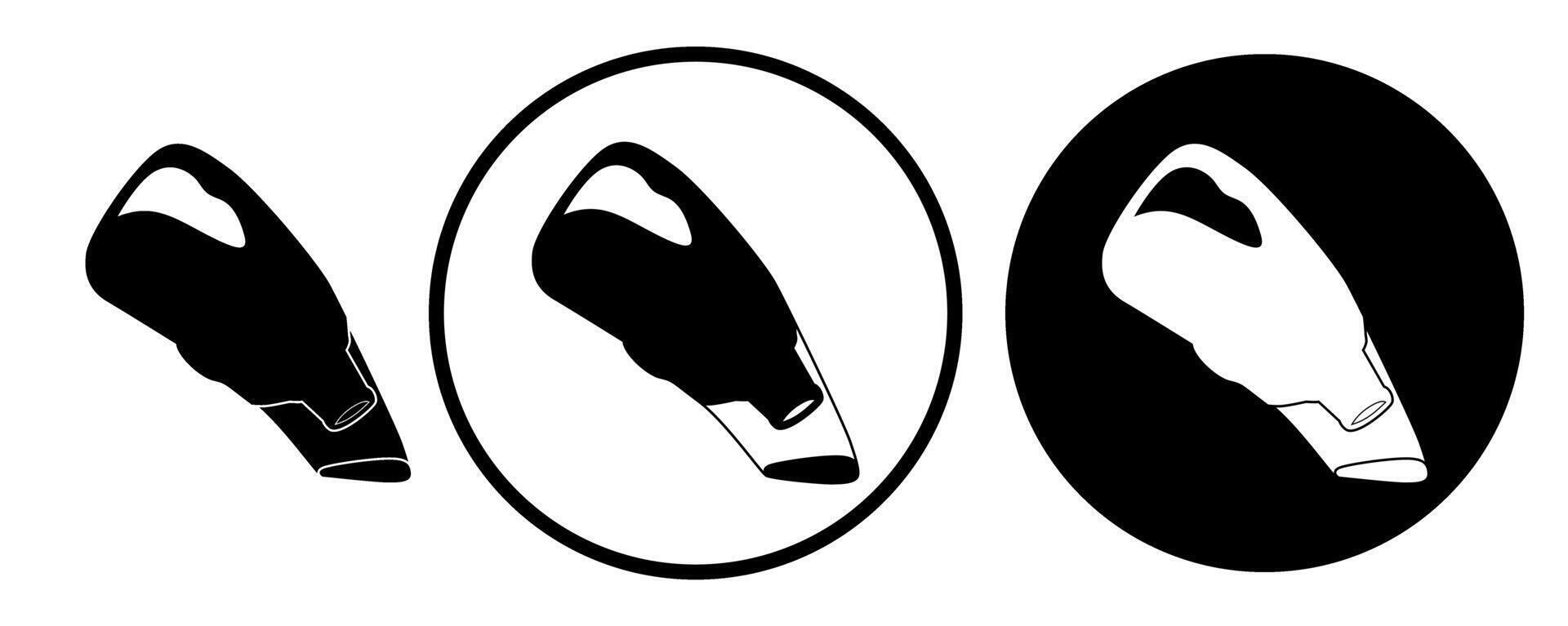 set steam handheld vacuum cleaner icon illustration vector