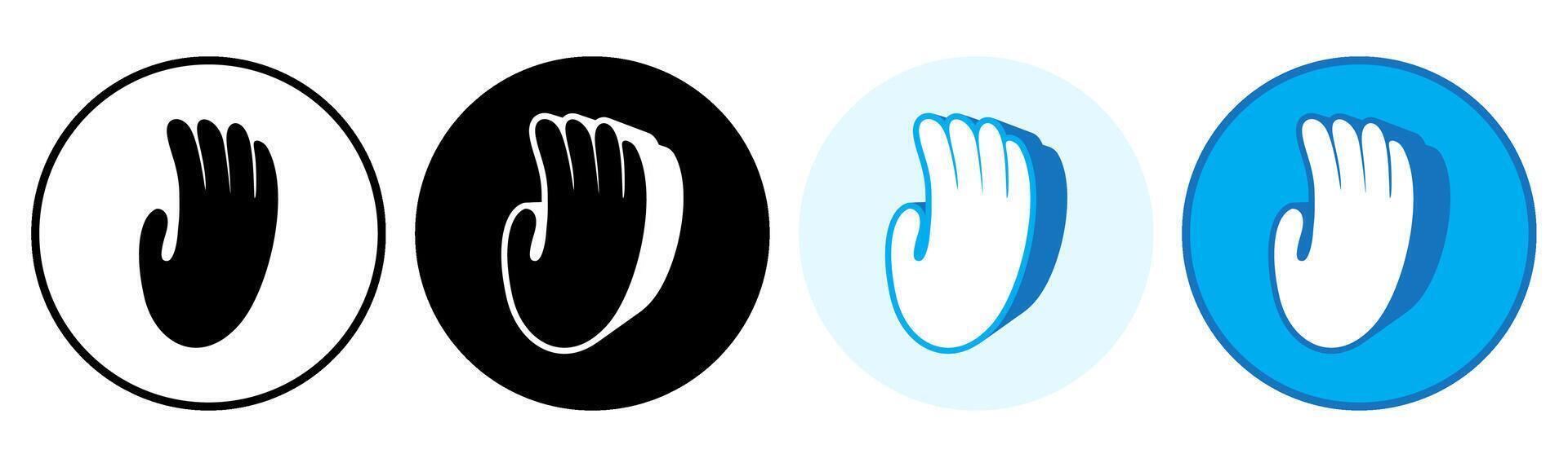 Set trendy monkey footprints icon. paw print symbol pictogram illustration vector