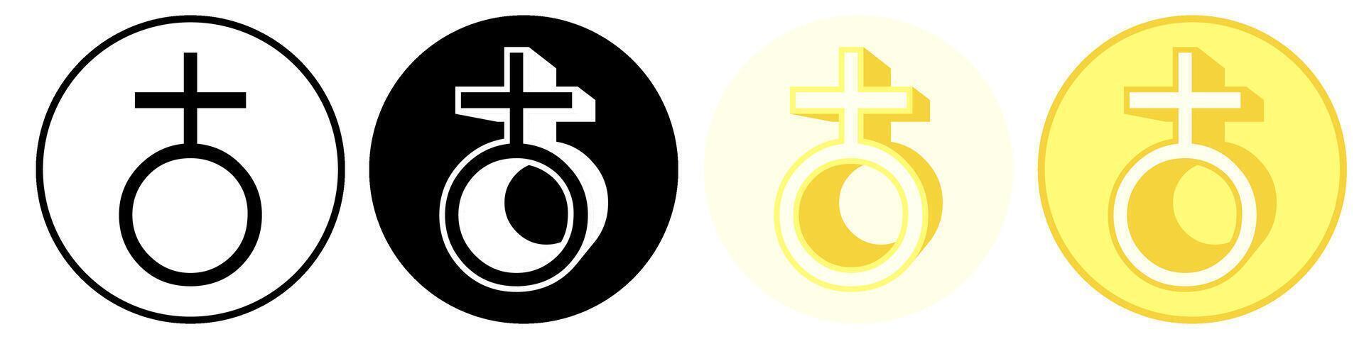Set trendy Earth Symbol icon pictogram illustration vector