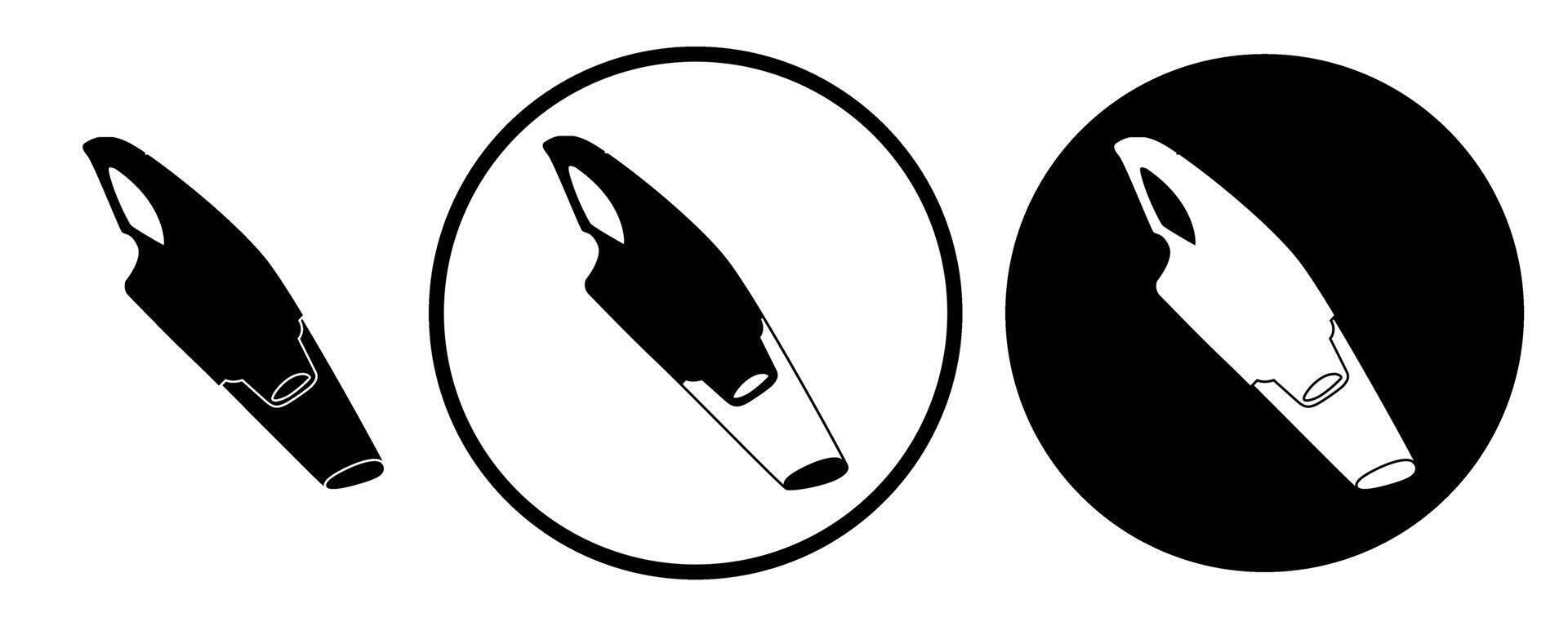 set modern steam handheld vacuum cleaner icon illustration vector