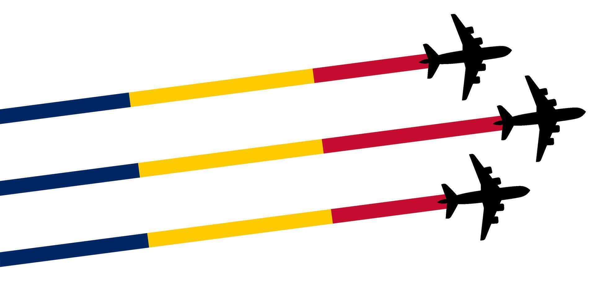 set Flying airplane with armenia flag icon. airshow celebration day symbol Template Illustration Design vector