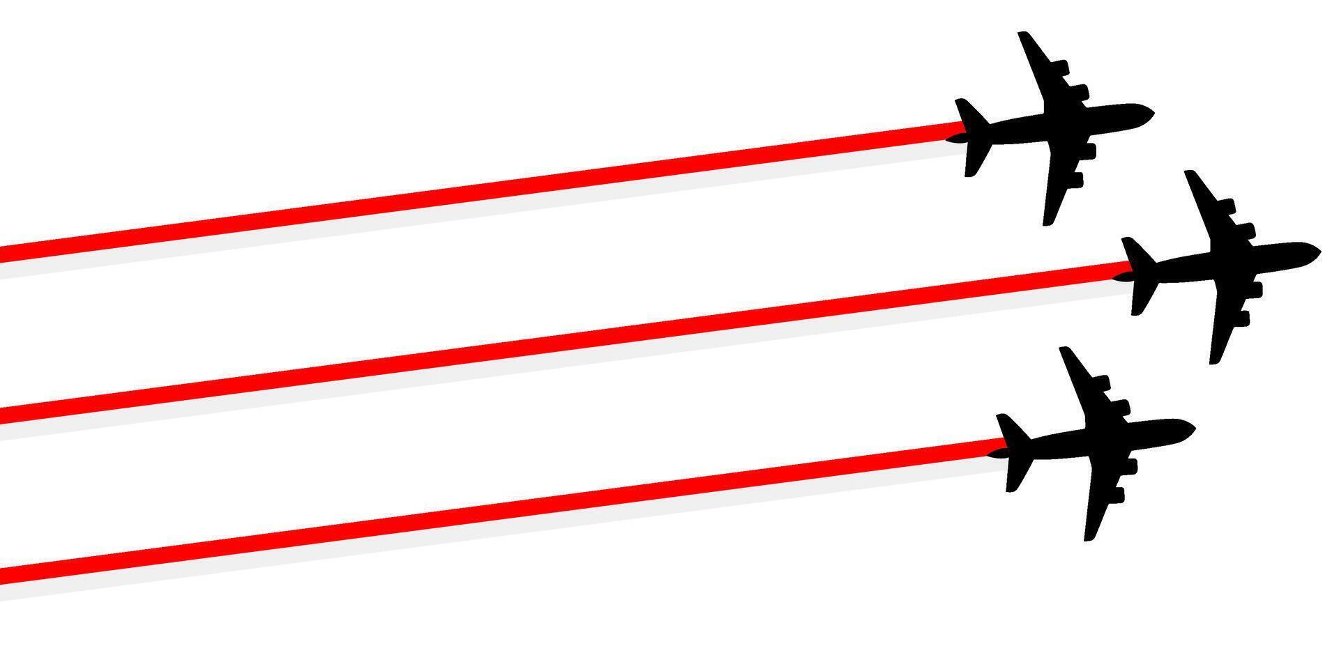 set Flying airplane with Indonesia flag icon. airshow celebration day symbol Template Illustration Design vector