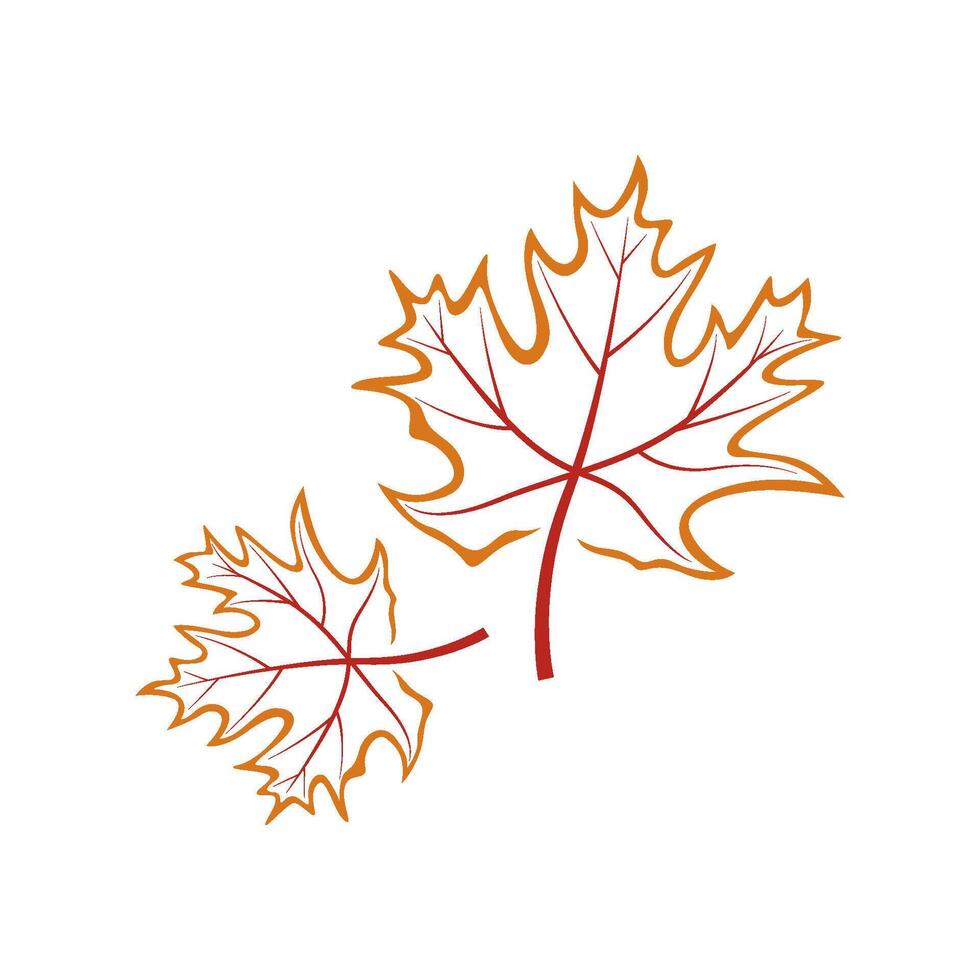 Maple leafs logo design vector
