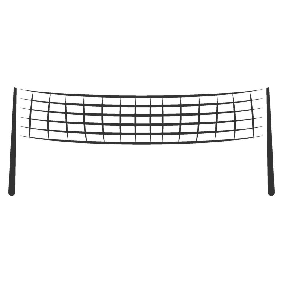 Volleyball field set design vector